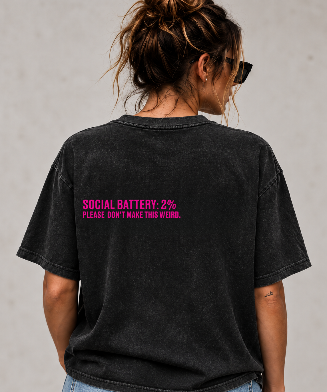 LOW SOCIAL BATTERY TEE